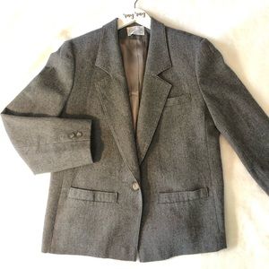 Pendleton Heather Gray Wool Blazer